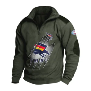 Sport Fan Stand-up Collar Sweatshirt For Sport Lover HVN1235AD081525 - Army Green