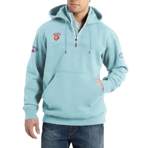 Sport Fan Casual Stand Up Collar Hoodie For Sport Lover HVN1235BR081525 - Light Blue