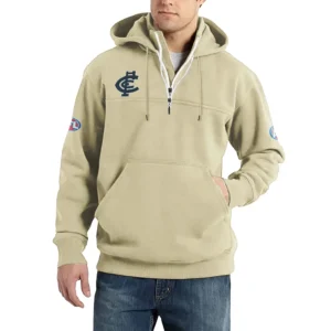 Sport Fan Casual Stand Up Collar Hoodie For Sport Lover HVN1235CA081525 - Off White