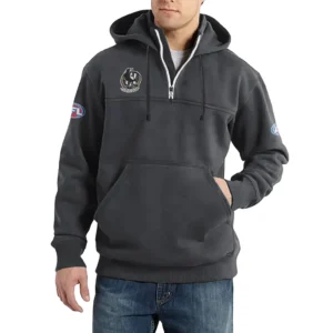 Sport Fan Casual Stand Up Collar Hoodie For Sport Lover HVN1235CO081525 - Dark Gray