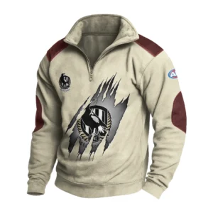 Sport Fan Stand-up Collar Sweatshirt For Sport Lover HVN1235CO081525 - Off White