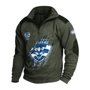 Sport Fan Stand-up Collar Sweatshirt For Sport Lover HVN1235GE081525 - Army Green