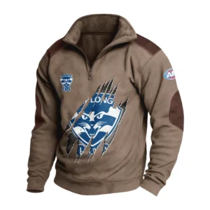 Sport Fan Stand-up Collar Sweatshirt For Football Lover HVN1235GE081525 - Brown