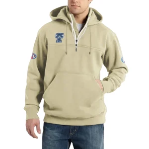 Sport Fan Casual Stand Up Collar Hoodie For Sport Lover HVN1235GE081525 - Off White