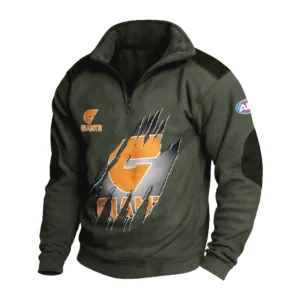 Sport Fan Stand-up Collar Sweatshirt For Sport Lover HVN1235GW081525 - Army Green