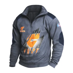 Sport Fan Stand-up Collar Sweatshirt For Sport Lover HVN1235GW081525 - Dark Gray