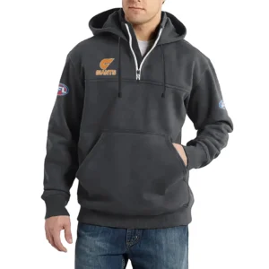 Sport Fan Casual Stand Up Collar Hoodie For Sport Lover HVN1235GW081525 - Dark Gray