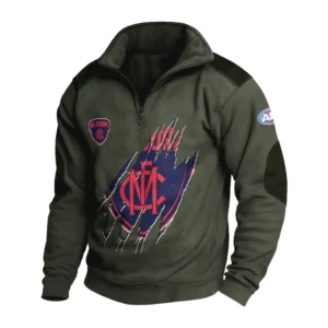 Sport Fan Stand-up Collar Sweatshirt For Sport Lover HVN1235ME081525 - Army Green