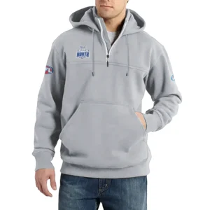 Sport Fan Casual Stand Up Collar Hoodie For Sport Lover HVN1235NO081525 - Light Gray
