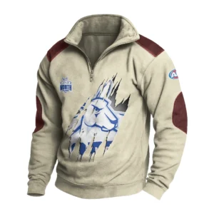 Sport Fan Stand-up Collar Sweatshirt For Sport Lover HVN1235NO081525 - Off White