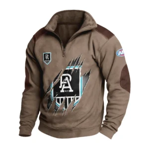 Sport Fan Stand-up Collar Sweatshirt For Football Lover HVN1235PO081525 - Brown