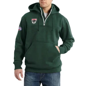 Sport Fan Casual Stand Up Collar Hoodie For Sport Lover HVN1235ST081525 - Dark Green