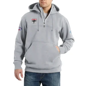 Sport Fan Casual Stand Up Collar Hoodie For Sport Lover HVN1235ST081525 - Light Gray