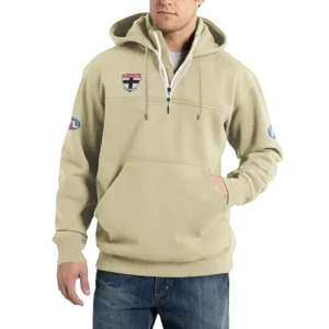 Sport Fan Casual Stand Up Collar Hoodie For Sport Lover HVN1235ST081525 - Off White