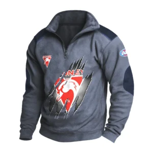 Sport Fan Stand-up Collar Sweatshirt For Sport Lover HVN1235SY081525 - Dark Gray