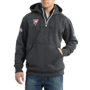 Sport Fan Casual Stand Up Collar Hoodie For Sport Lover HVN1235SY081525 - Dark Gray