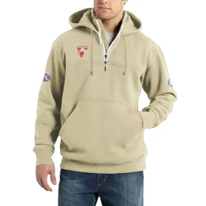 Sport Fan Casual Stand Up Collar Hoodie For Sport Lover HVN1235SY081525 - Off White