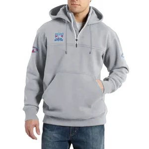 Sport Fan Casual Stand Up Collar Hoodie For Sport Lover HVN1235WE081525 - Light Gray