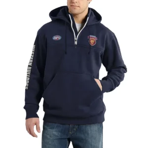 Sport Fan Casual Stand Up Collar Hoodie For Sport Lover HVN1236BR081525 - Dark Blue
