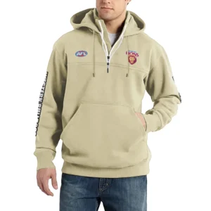 Sport Fan Casual Stand Up Collar Hoodie For Sport Lover HVN1236BR081525 - Off White