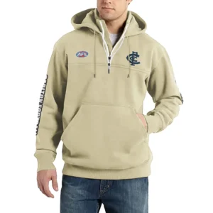 Sport Fan Casual Stand Up Collar Hoodie For Sport Lover HVN1236CA081525 - Off White
