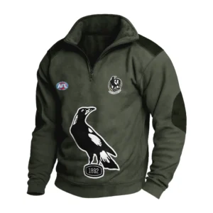Sport Fan Stand-up Collar Sweatshirt For Sport Lover HVN1236CO081525 - Army Green