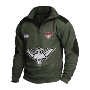 Sport Fan Stand-up Collar Sweatshirt For Sport Lover HVN1236ES081525 - Army Green