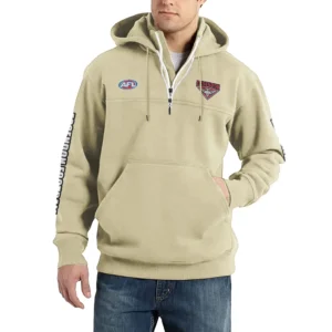 Sport Fan Casual Stand Up Collar Hoodie For Sport Lover HVN1236ES081525 - Off White