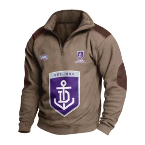 Sport Fan Stand-up Collar Sweatshirt For Football Lover HVN1236FR081525 - Brown