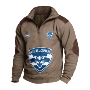 Sport Fan Stand-up Collar Sweatshirt For Football Lover HVN1236GE081525 - Brown
