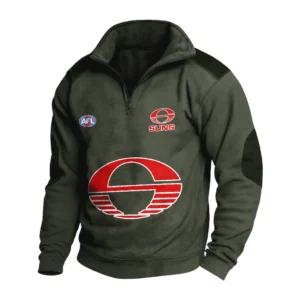 Sport Fan Stand-up Collar Sweatshirt For Sport Lover HVN1236GO081525 - Army Green