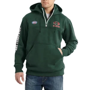 Sport Fan Casual Stand Up Collar Hoodie For Sport Lover HVN1236GO081525 - Dark Green