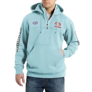 Sport Fan Casual Stand Up Collar Hoodie For Sport Lover HVN1236GO081525 - Light Blue