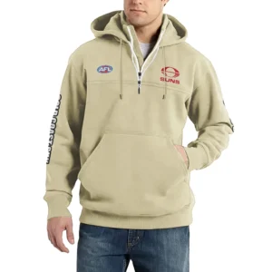 Sport Fan Casual Stand Up Collar Hoodie For Sport Lover HVN1236GO081525 - Off White