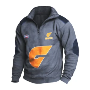Sport Fan Stand-up Collar Sweatshirt For Sport Lover HVN1236GW081525 - Dark Gray