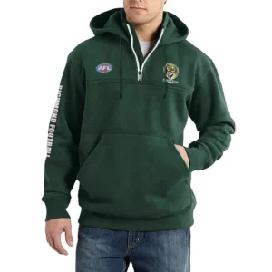 Sport Fan Casual Stand Up Collar Hoodie For Sport Lover HVN1236RI081525 - Dark Green