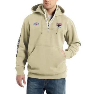 Sport Fan Casual Stand Up Collar Hoodie For Sport Lover HVN1236ST081525 - Off White