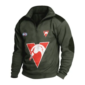Sport Fan Stand-up Collar Sweatshirt For Sport Lover HVN1236SY081525 - Army Green