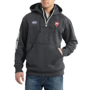 Sport Fan Casual Stand Up Collar Hoodie For Sport Lover HVN1236SY081525 - Dark Gray