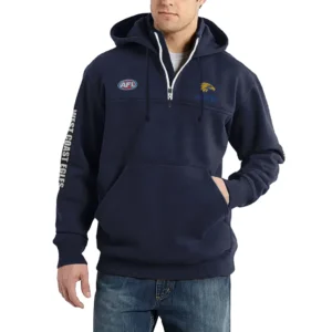 Sport Fan Casual Stand Up Collar Hoodie For Sport Lover HVN1236WC081525 - Dark Blue