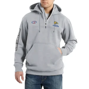 Sport Fan Casual Stand Up Collar Hoodie For Sport Lover HVN1236WC081525 - Light Gray