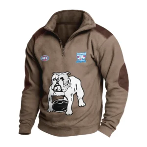 Sport Fan Stand-up Collar Sweatshirt For Football Lover HVN1236WE081525 - Brown