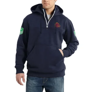 Sport Fan Casual Stand Up Collar Hoodie For Sport Lover HVN1237BB081525 - Dark Blue