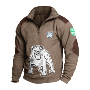Sport Fan Stand-up Collar Sweatshirt For Football Lover HVN1237CB081525 - Brown