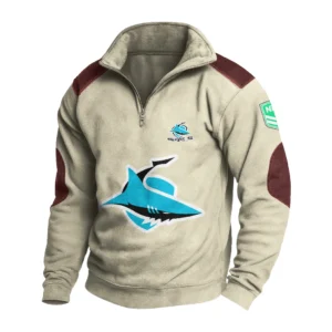 Sport Fan Stand-up Collar Sweatshirt For Sport Lover HVN1237CS081525 - Off White