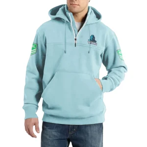 Sport Fan Casual Stand Up Collar Hoodie For Sport Lover HVN1237GC081525 - Light Blue