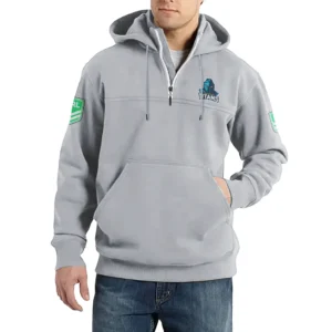 Sport Fan Casual Stand Up Collar Hoodie For Sport Lover HVN1237GC081525 - Light Gray
