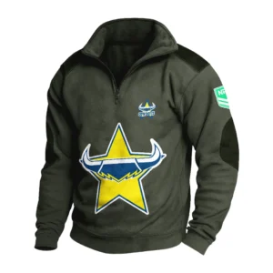 Sport Fan Stand-up Collar Sweatshirt For Sport Lover HVN1237NQ081525 - Army Green