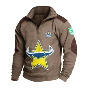 Sport Fan Stand-up Collar Sweatshirt For Football Lover HVN1237NQ081525 - Brown