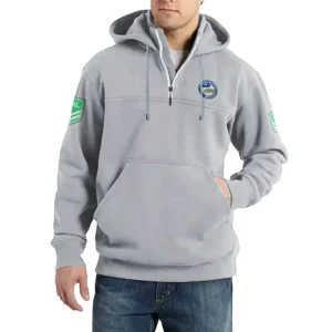 Sport Fan Casual Stand Up Collar Hoodie For Sport Lover HVN1237PE081525 - Light Gray